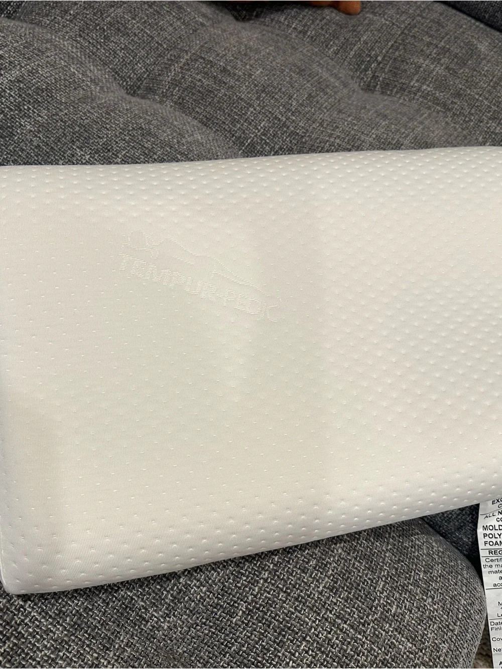 TEMPUR-Neck Pillow in White - size small - used twice